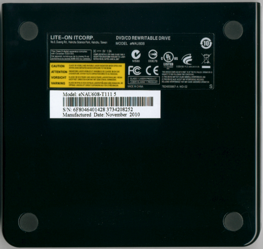 CDRLabs.com - CDRLabs.com - Lite-On eNAU608 8x USB 2.0 DVD±RW/RAM